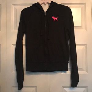 Women’s Vs Pink Brand Black PINK sequin Hoodie XS